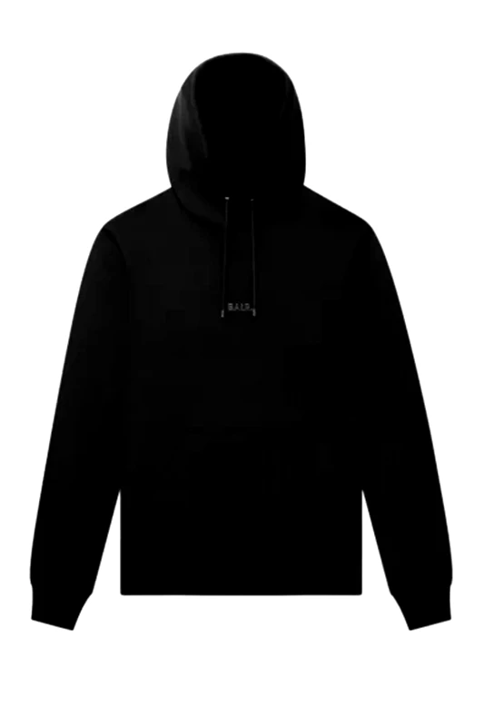 BALR. BALR. Q-SERIES ΦΟΥΤΕΡ HOODIE REGULAR FIT ΜΕΤΑΛΛΙΚΟ LOGO ΜΑΥΡΟ