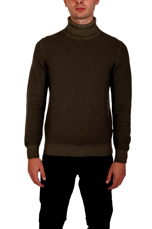 GRAN SASSO GRAN SASSO ΠΛΕΚΤΟ TURTLE NECK ΧΑΚΙ