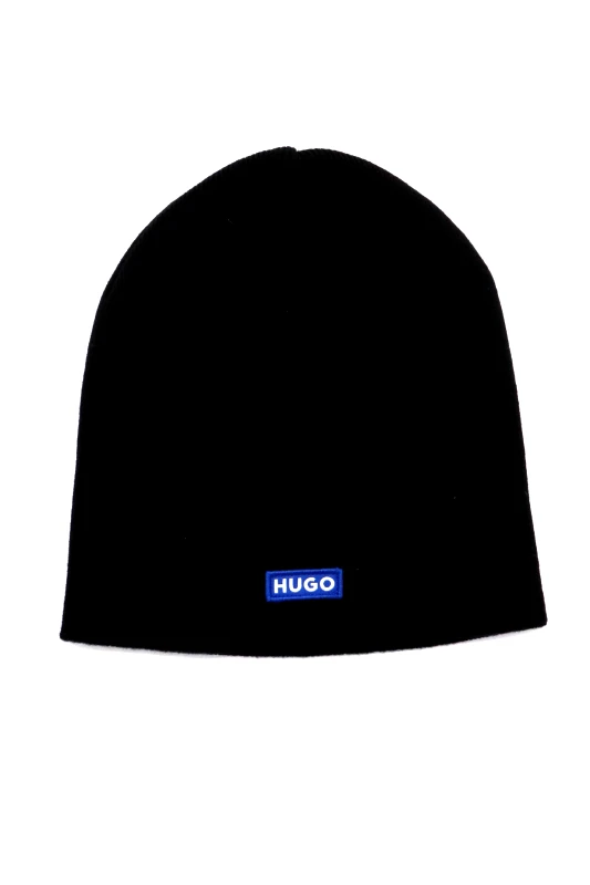 HUGO BLUE HUGO BLUE ΣΚΟΥΦΟΣ ΠΛΕΚΤΟ LOGO XOVO Β C ΜΑΥΡΟ