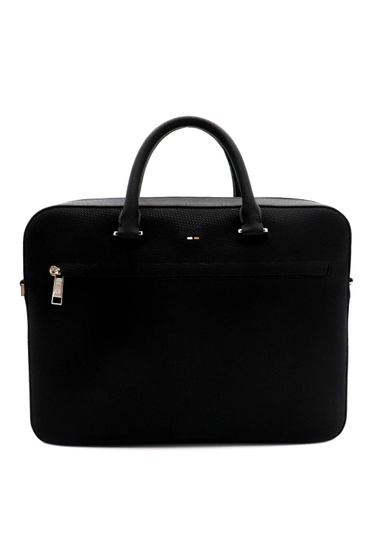 BOSS BOSS ΤΣΑΝΤΑ BRIEFCASE RAY M SINGLE DOC. ΜΑΥΡΟ