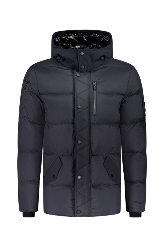 MOOSE KNUCKLES MOOSE KNUCKLES ΜΠΟΥΦΑΝ JACKET ΑΠΟΣΠΩΜΕΝΗ ΚΟΥΚΟΥΛΑ EVEREST 3Q ΜΑΥΡΟ