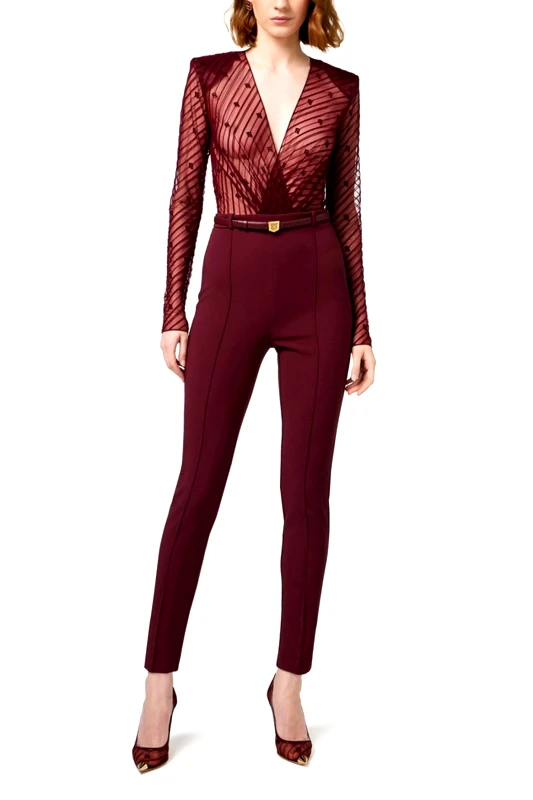 ELISABETTA FRANCHI ELISABETTA FRANCHI ΟΛΟΣΩΜΗ ΦΟΡΜΑ DAILY CTHROUGH ΑΠΟΣΠΩΜΕΝΟ ΤΟΠ ΜΠΟΡΝΤΩ