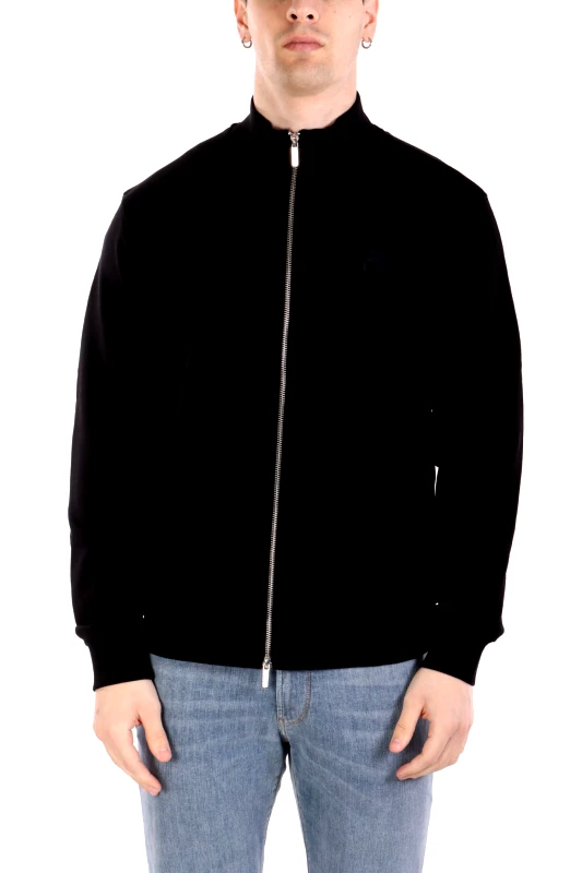 KARL LAGERFELD KARL LAGERFELD ΦΟΥΤΕΡ FULLZIP LOGO ΜΑΥΡΟ