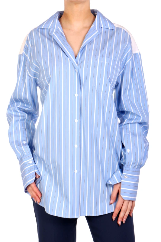 MaxMara WEEKEND MAX MARA WEEKEND ΠΟΥΚΑΜΙΣΟ NADAR ΚΕΝΤΗΜΑ ΠΙΣΩ ΡΙΓΕ ΣΙΕΛ-ΛΕΥΚΟ