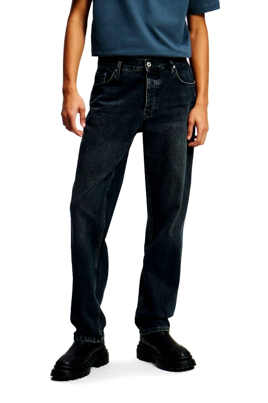 KARL LAGERFELD JEANS KARL LAGERFELD JEANS ΠΑΝΤΕΛΟΝΙ JEANS KLJ TAPERED DENIM ΜΑΥΡΟ ΜΠΛΕ