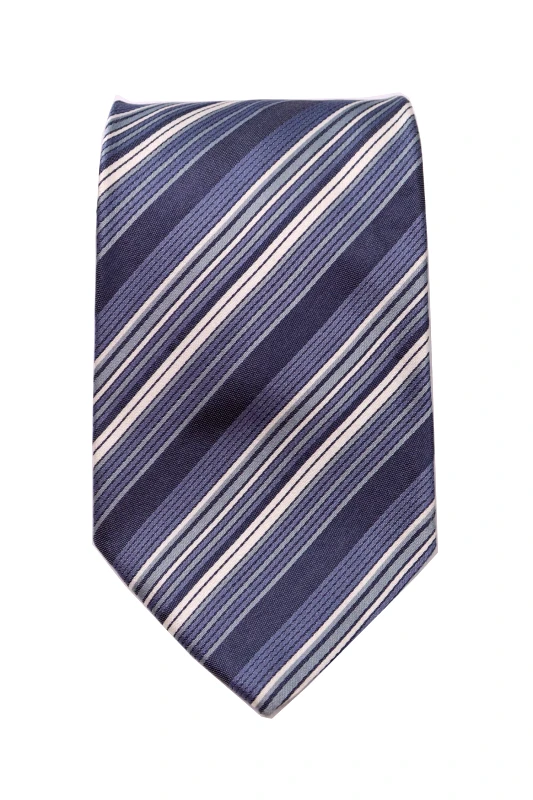 D&G DOLCE & GABBANA ΓΡΑΒΑΤΑ 9.5CM ΡΙΓΕ ΜΠΛΕ