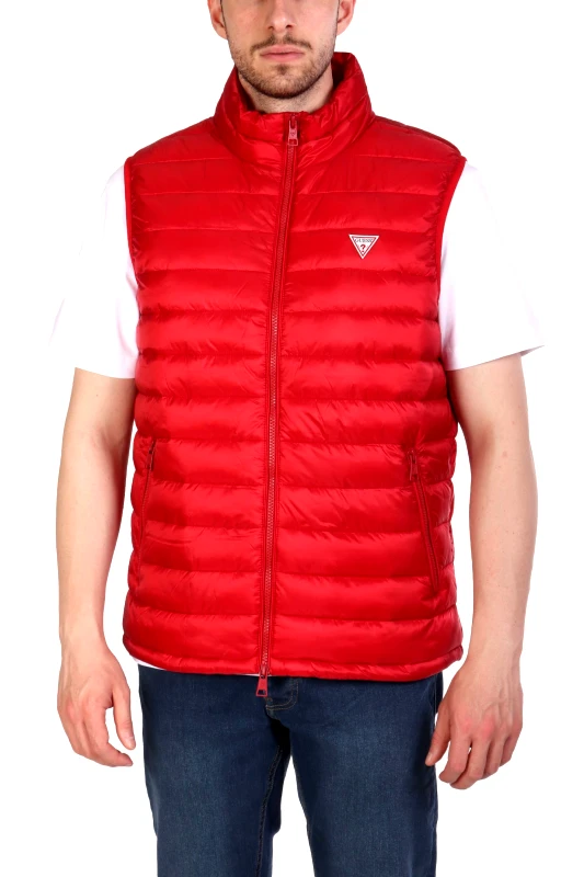 GUESS JEANS GUESS JEANS ΜΠΟΥΦΑΝ ΑΜΑΝΙΚΟ LOGO ΚΟΚΚΙΝΟ