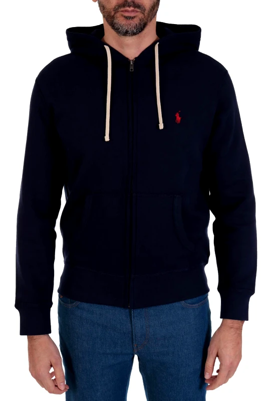 RALPH LAUREN RALPH LAUREN ΦΟΥΤΕΡ FULL ZIP HOOD ΜΠΛΕ