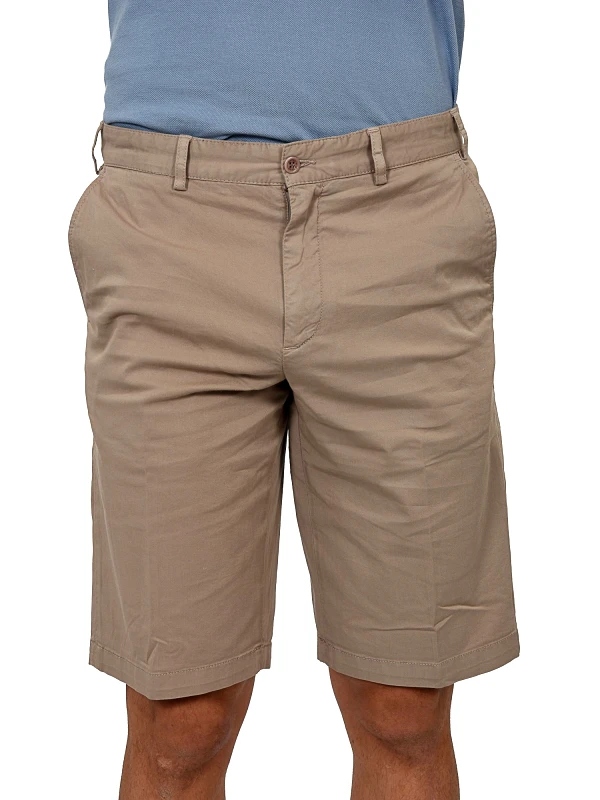 PAUL&SHARK PAUL&SHARK ΒΕΡΜΟΥΔΑ CHINO STRETCH ΠΟΥΡΟ ΚΑΦΕ