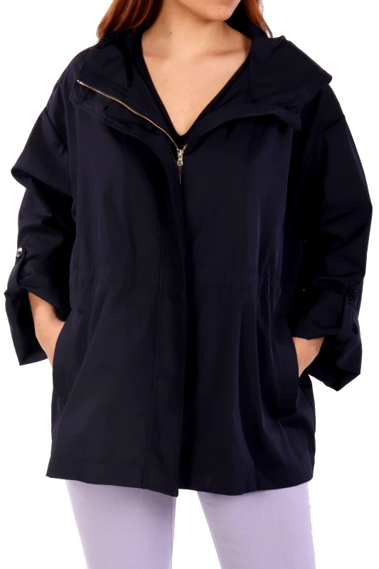 MARELLA MARELLA EMME ΜΠΟΥΦΑΝ JACKET TADDEO ΜΗ ΑΠΟΣΠΩΜΕΝΗ ΚΟΥΚΟΥΛΑ ΣΟΥΡΑ ΜΕΣΗ ΣΚΟΥΡΟ ΜΠΛΕ