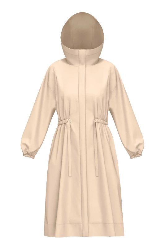 MARELLA MARELLA EMME ΜΠΟΥΦΑΝ JACKET PASQUA ΜΗ ΑΠΟΣΠΩΜΕΝΗ ΚΟΥΚΟΥΛΑ ΣΟΥΡΑ ΜΕΣΗ ΜΠΕΖ