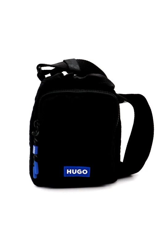 HUGO BLUE HUGO BLUE ΤΣΑΝΤΑΚI CROSSBODY VYTAL R DRAWSTR ΜΑΥΡΟ