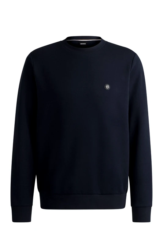 BOSS BOSS ΦΟΥΤΕΡ CREW NECK C-SHARPE 01 ΣΚΟΥΡΟ ΜΠΛΕ