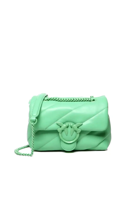 PINKO PINKO ΤΣΑΝΤΑ ΩΜΟΥ/CROSS BODY LOVE MINI PUFF CL SHEEP NAPPA ΠΡΑΣΙΝΟ