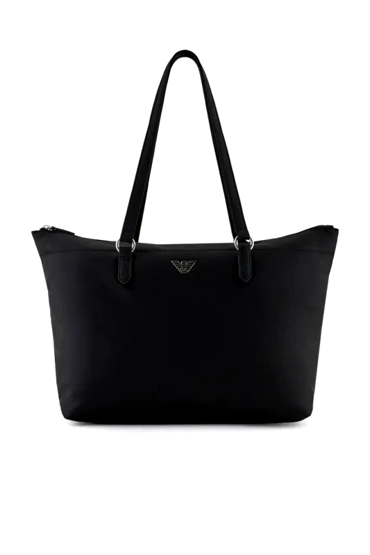 EMPORIO ARMANI EMPORIO ARMANI SHOPPING BAG LOGO ΜΑΥΡΟ