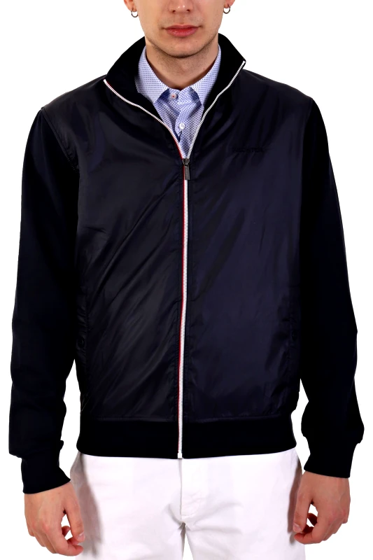 HECHTER PARIS HECHTER ΖΑΚΕΤΑ SWEAT HYBRID ΜΠΛΕ ΣΚΟΥΡΟ