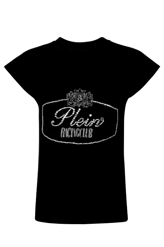 PHILIPP PLEIN PHILIPP PLEIN TANK TOP CARS RACING LOGO ΜΑΥΡΟ