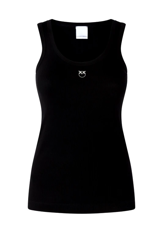 PINKO PINKO ΦΑΝΕΛΑΚΙ CALCOLATORE TANK TOP ΜΑΥΡΟ