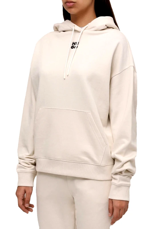 HUGO HUGO ΦΟΥΤΕΡ HOODIE DELFINIA LOGO ΕΚΡΟΥ