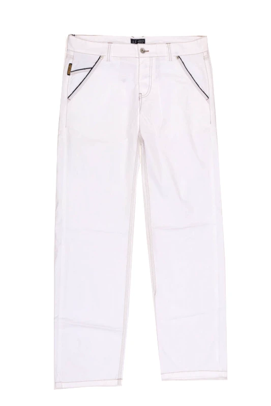 ARMANI JEANS ARMANI JEANS ΠΑΝΤΕΛΟΝΙ ΧΡΥΣΗ ΡΑΦΗ ΛΕΥΚΟ