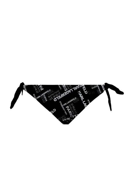 KARL LAGERFELD KARL LAGERFELD BIKINI BOTTOM LOGO ΜΑΥΡΟ