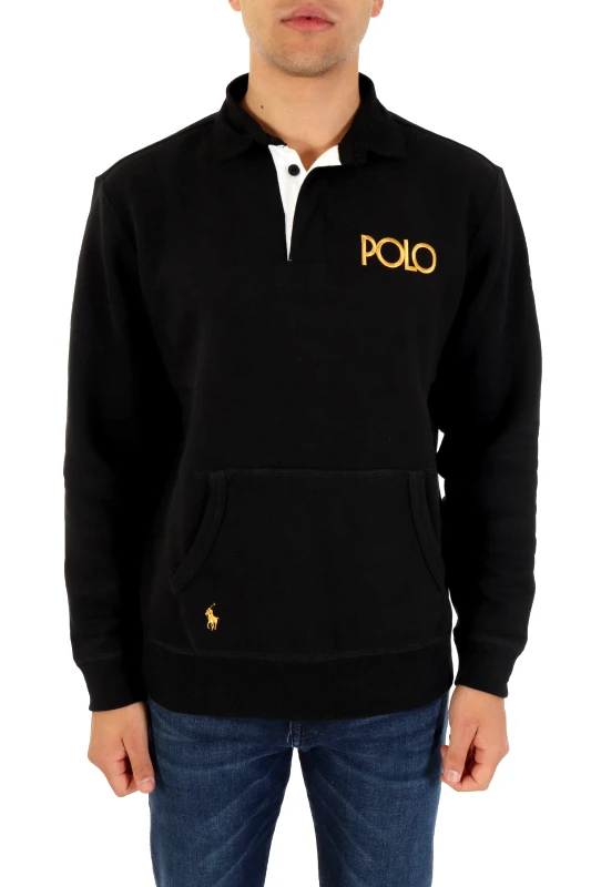 RALPH LAUREN RALPH LAUREN ΦΟΥΤΕΡ POLO LOGO ΜΑΥΡΟ