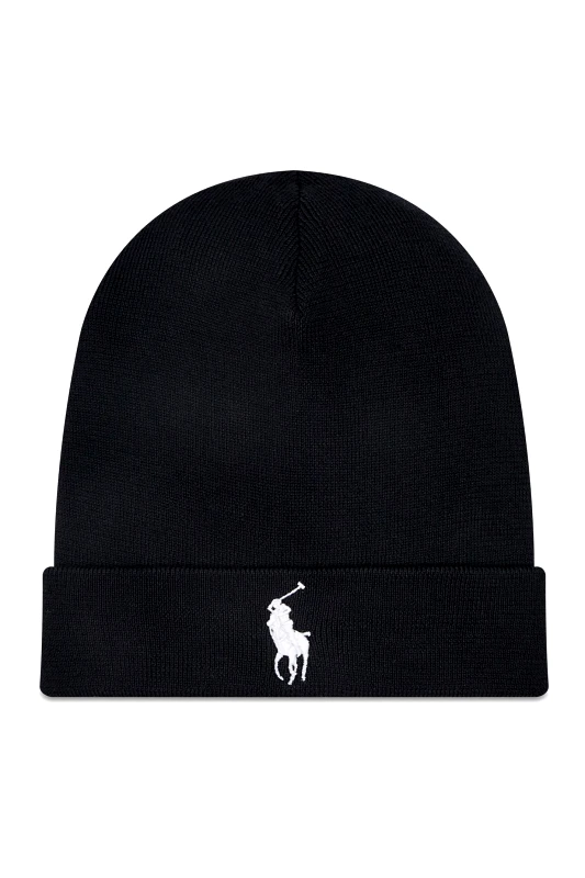 RALPH LAUREN RALPH LAUREN ΣΚΟΥΦΟΣ ΠΛΕΚΤΟ LOGO ΜΑΥΡΟ