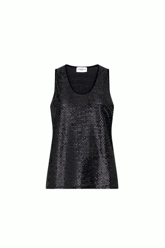MARELLA MARELLA SPORT TANK TOP REGAL2 ΣΤΡΑΣ ΜΑΥΡΟ