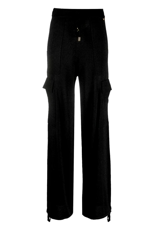 PINKO PINKO ΠΑΝΤΕΛΟΝΙ ALIOTIDE CARGO LUREX ΜΑΥΡΟ