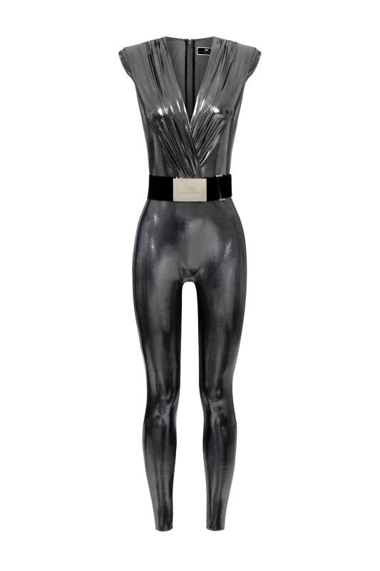 ELISABETTA FRANCHI ELISABETTA FRANCHI ΟΛΟΣΩΜΗ ΦΟΡΜΑ ΒΑΤΕΣ ΚΡΟΥΑΖΕ ΖΩΝΗ ΜΕΤΑΛΛΙΖΕ ΓΚΡΙ