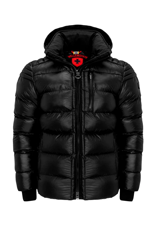 WELLENSTEYN WELLENSTEYN ΜΠΟΥΦΑΝ ΦΟΥΣΚΩΤΟ BOMBER BLACKJACK MEN SHORT ΜΕ ΑΠΟΣΠΩΜΕΝΗ ΚΟΥΚΟΥΛΑ ΜΑΥΡΟ