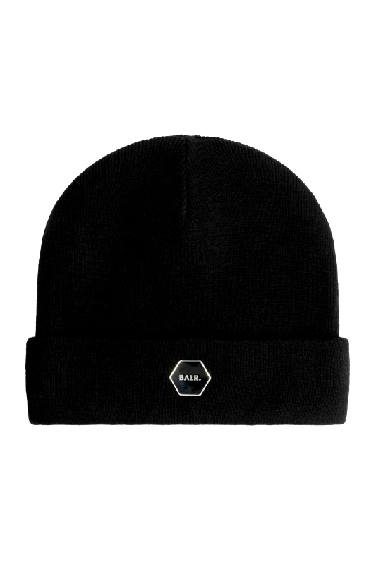 BALR. BALR. ΣΚΟΥΦΟΣ HEXLINE BADGE BEANIE LOGO ΜΑΥΡΟ