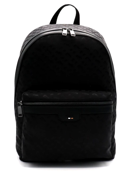 BOSS BOSS ΤΣΑΝΤΑ BACKPACK TRYSTAN_M_BACKPACK ΜΑΥΡΟ