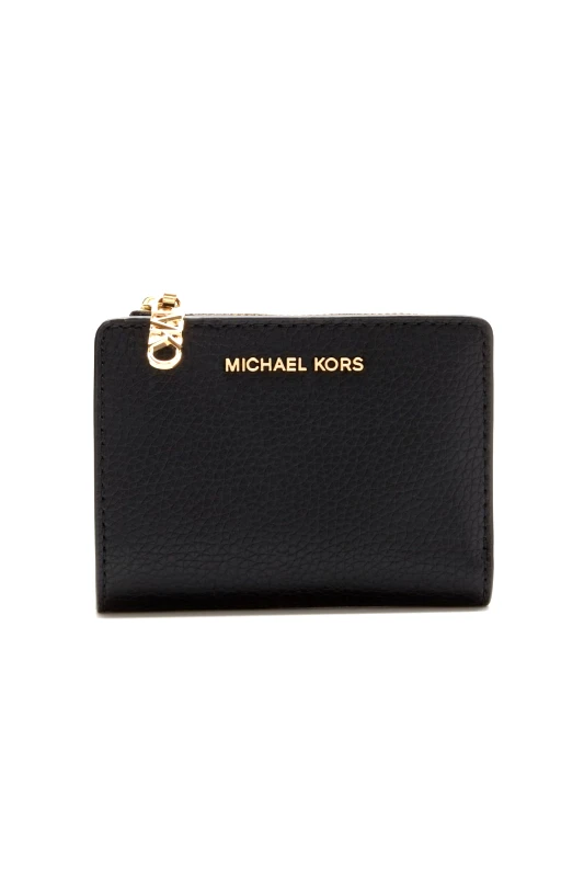 MICHAEL KORS MICHAEL KORS ΠΟΡΤΟΦΟΛΙ EMPIRE ΜΕΤΑΛΛΙΚΟ LOGO ΜΑΥΡΟ