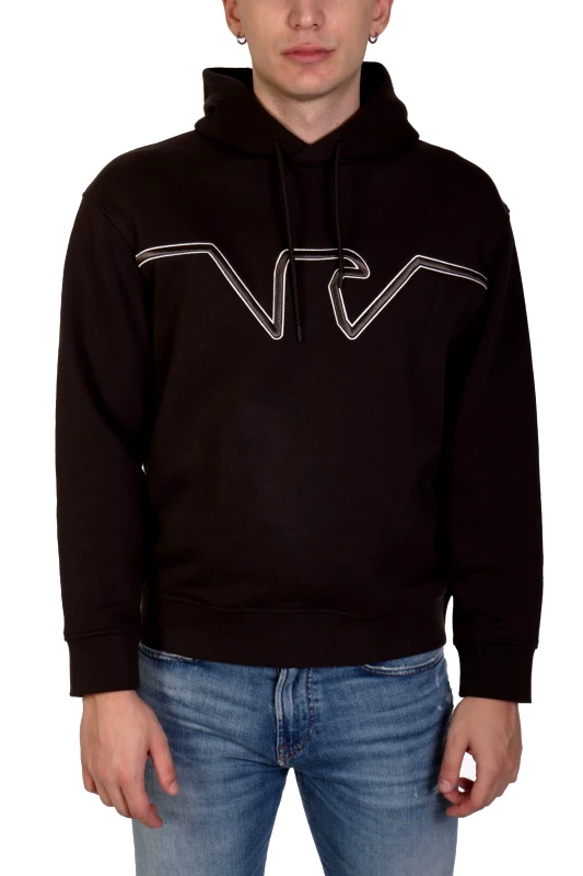 EMPORIO ARMANI EMPORIO ARMANI ΦΟΥΤΕΡ HOODIE BIG EAGLE LOGO ΧΑΚΙ