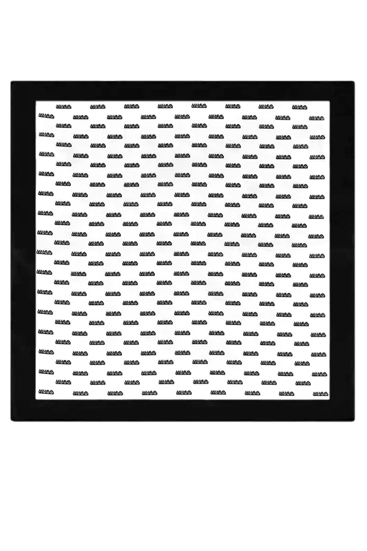 HUGO HUGO POCHETTE POCKETSQUARE 33X33 ΛΕΥΚΟ-ΜΑΥΡΟ