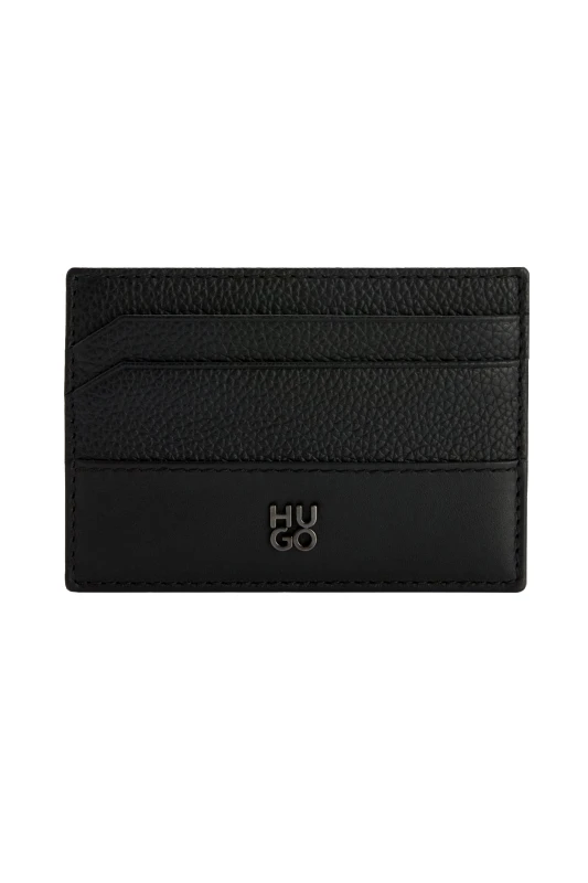 HUGO HUGO ΘΗΚΗ ΚΑΡΤΩΝ QUANTIC_CARDCASE ΜΑΥΡΟ