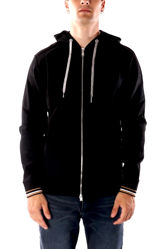 BOSS BOSS ΦΟΥΤΕΡ ZIPHOOD C-SPENCE 109 ΜΑΥΡΟ