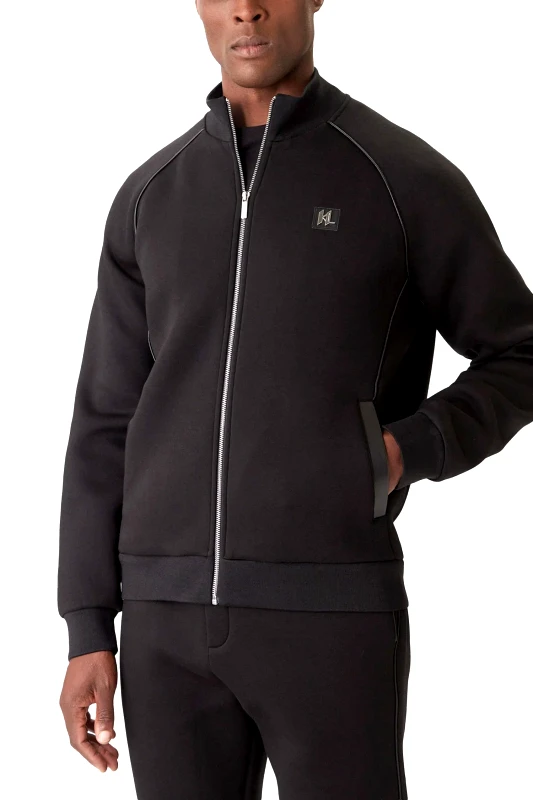KARL LAGERFELD KARL LAGERFELD ΦΟΥΤΕΡ FULLZIP METALLIC LOGO MAYΡΟ