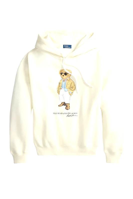 RALPH LAUREN RALPH LAUREN ΦΟΥΤΕΡ HOODIE CLASSICS PRCH CR FRN BR HD LOGO ΕΚΡΟΥ