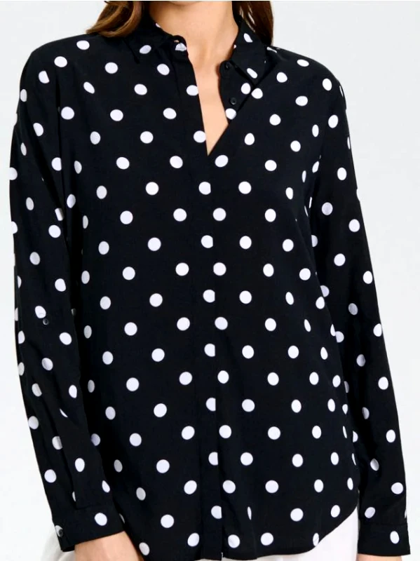 Sinsay Sinsay - Πουκάμισο από βισκόζη - μαυρο