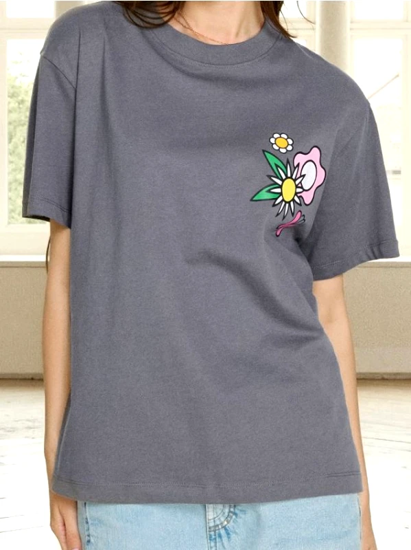 Sinsay Sinsay - Μπλουζάκι με στάμπα στην πλάτη - σκουρο γκρι