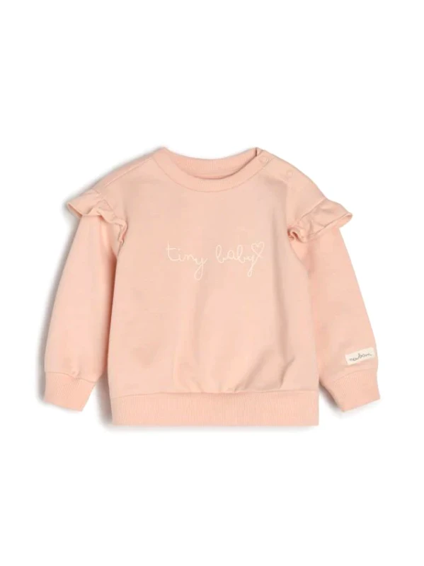 Sinsay Sinsay - Μπλούζα με λαιμόκοψη crewneck - ροζ παστελ