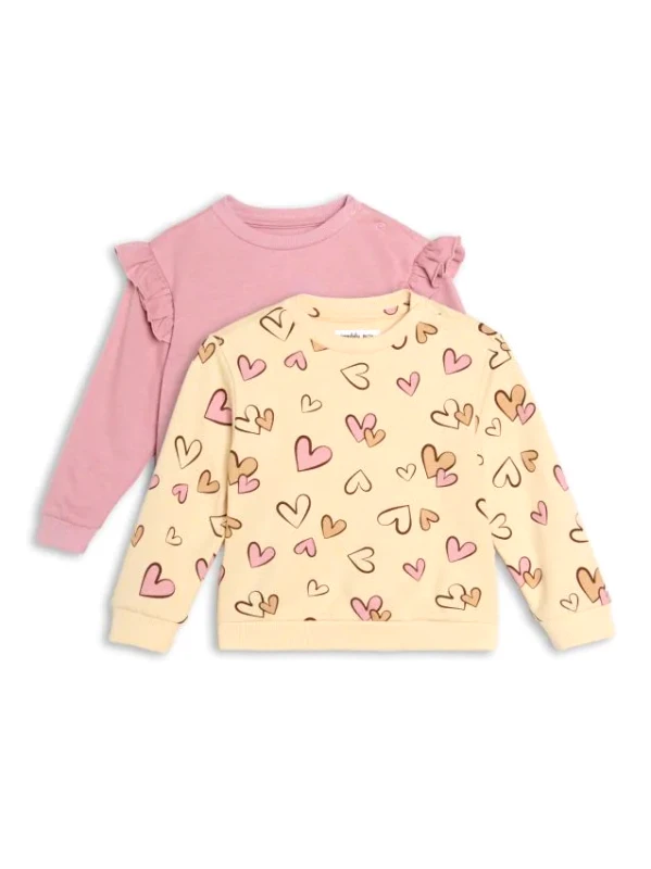 Sinsay Sinsay - Σετ με 2 φούτερ - ροζ παστελ