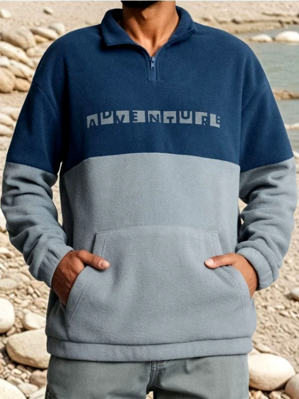 Sinsay Sinsay - Φλις φούτερ - ανοιχτο μπλε