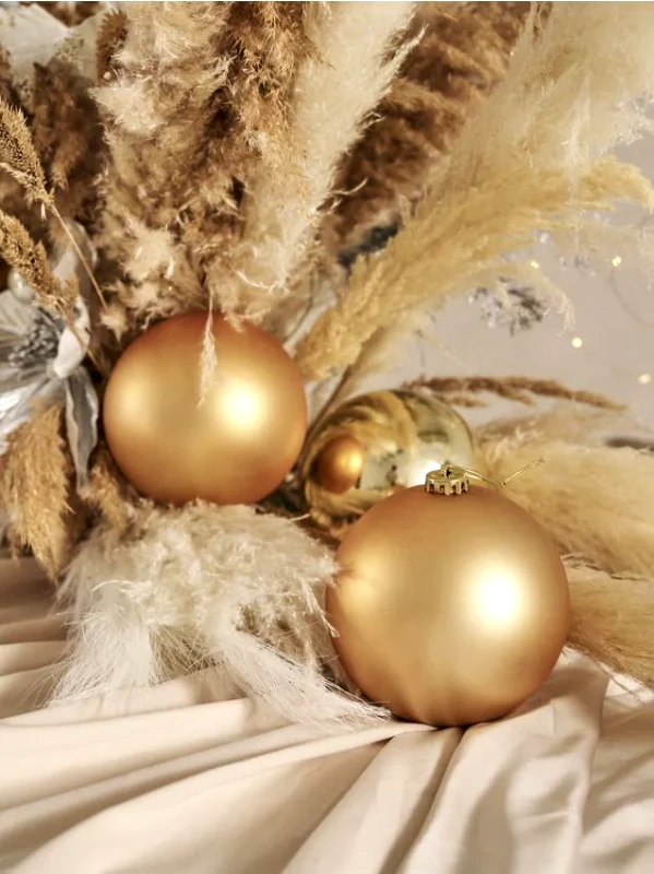 Sinsay Sinsay - Σετ 3 χριστουγεννιάτικες μπάλες - χρυσο