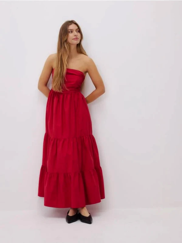 Reserved Reserved - Maxi φόρεμα με λεπτομέρεια από βολάν