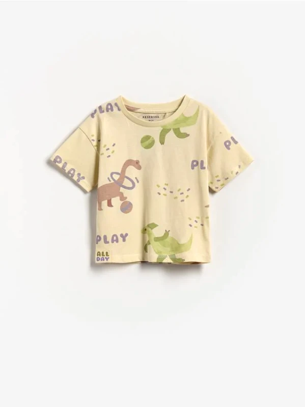 Reserved Reserved - Βαμβακερό μπλουζάκι με στάμπα