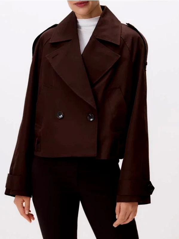 Reserved Reserved - Κοντό βαμβακερό παλτό trench