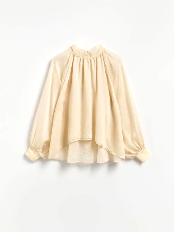 Reserved Reserved - Μπλούζα από μείγμα lyocell